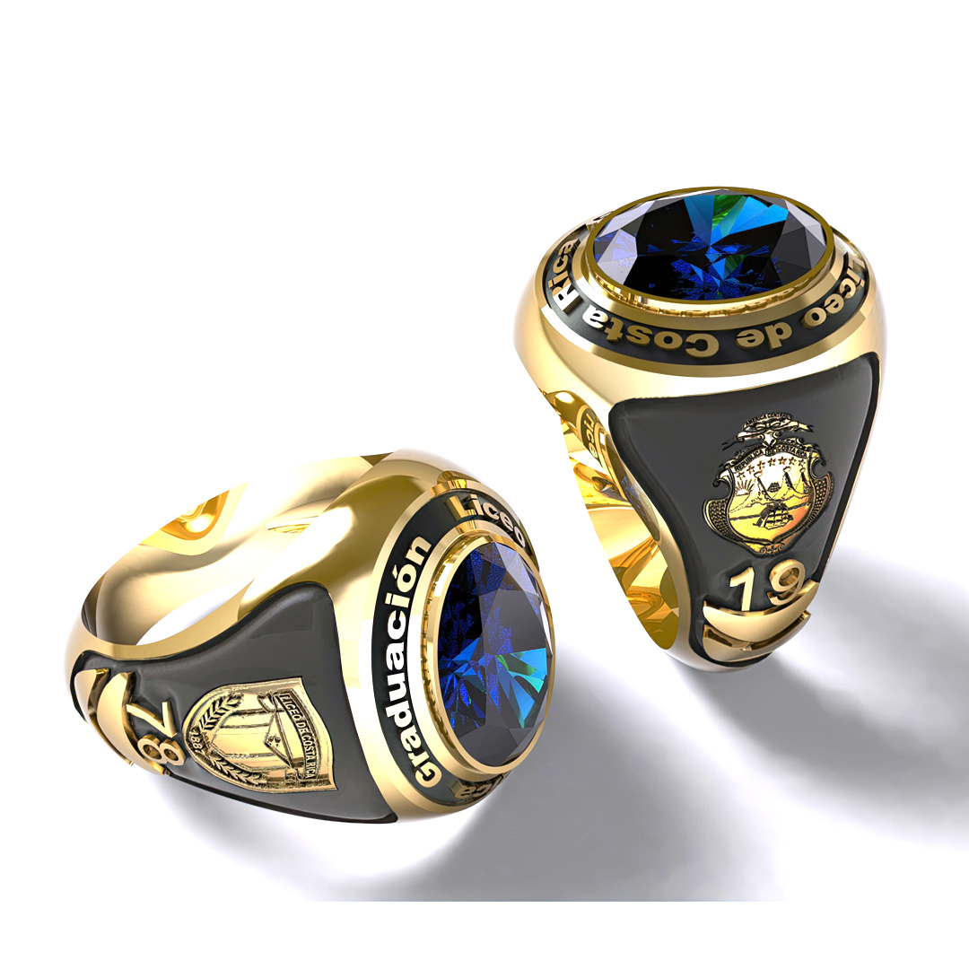 Costa Rica Precio De Anillo De Graduacion De Oro Anillo De